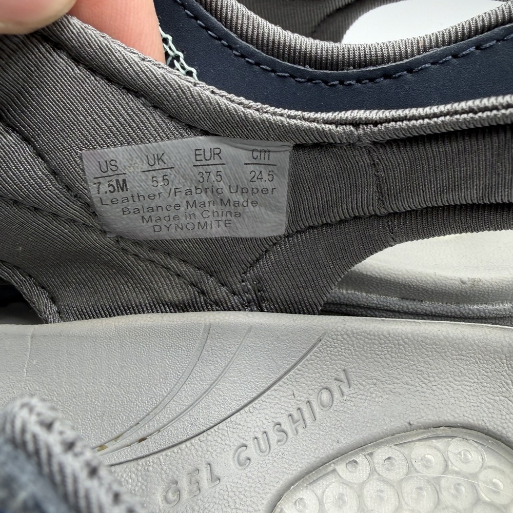 Dr. Scholl's Women's Dynamite Navy -10 Sandal 7.5 Gel‎ Leather Upper Top - Picture 6 of 8
